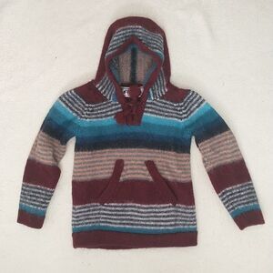 L.A.M. Sweater Pullover Unisex Baby 6-9M Alpaca Knit Ties Pocket Hooded Bolivia